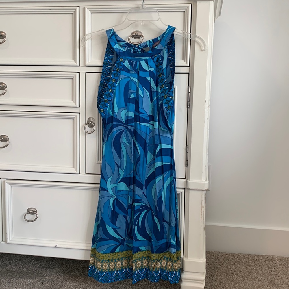 Satin Halter Style Dress with Tie Back (Size XS/S)